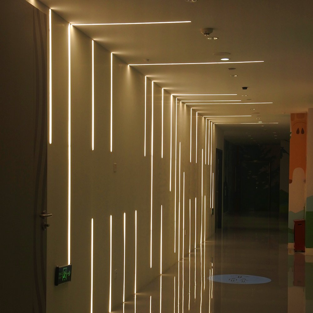 KC aluminum profile for led light plasterboard extrusion ceiling aluminium drywall corner rail aluminum light led profile