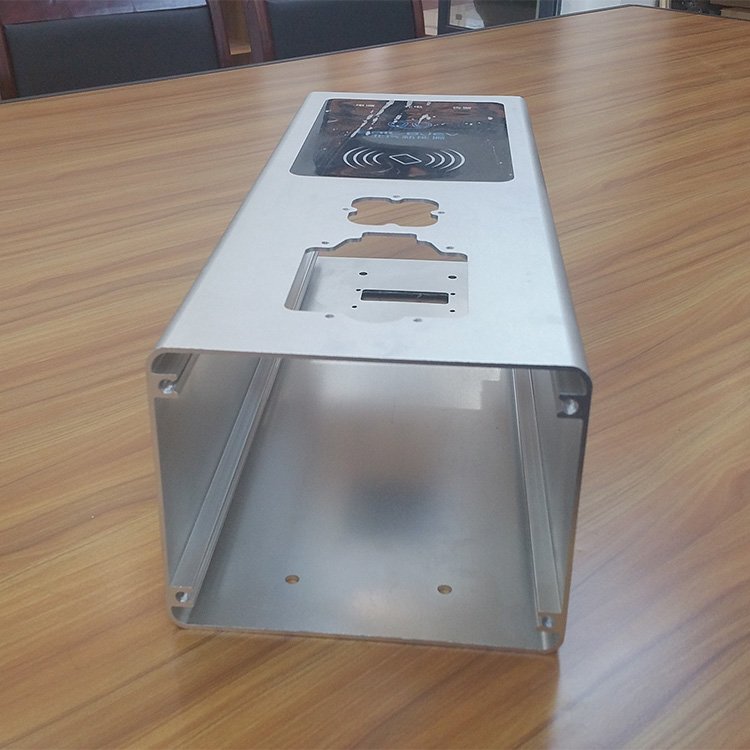 CNC machined 6061 T6 aluminium extrusion profile for boating / orange anodizing aluminium profile for hydrofoil kiteboarding