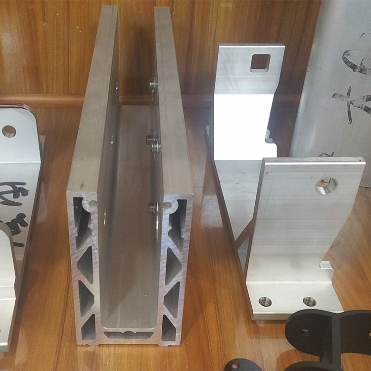 CNC machined 6061 T6 aluminium extrusion profile for boating / orange anodizing aluminium profile for hydrofoil kiteboarding