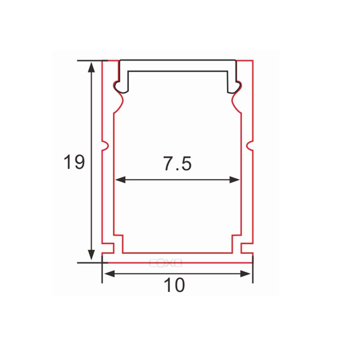 C106 Led Aluminum profile channel