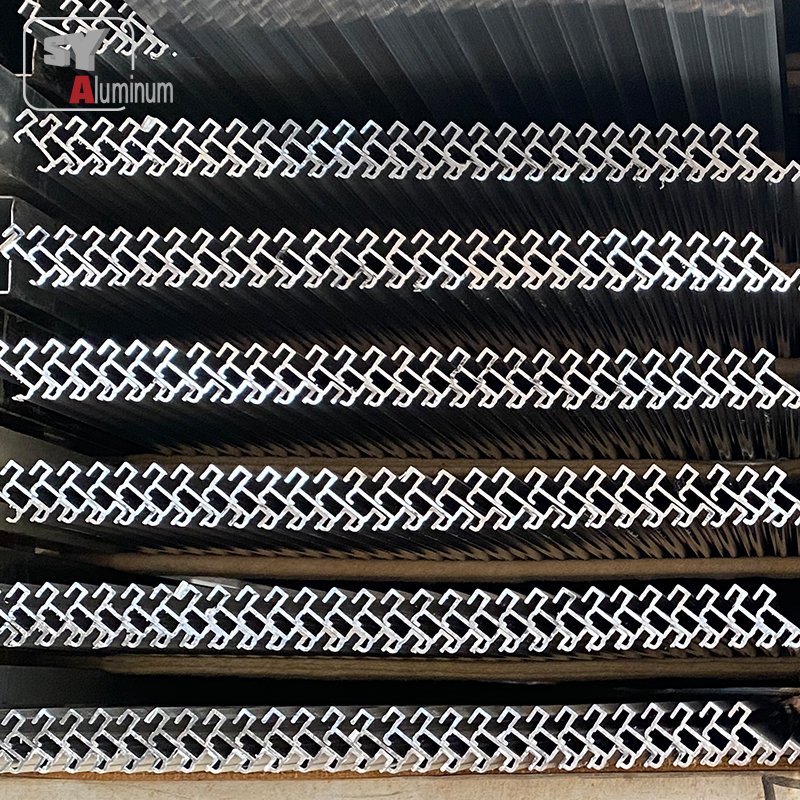 Custom Windows Profile Aluminum Anodized 6000 Series Extrusion Aluminum Profiles