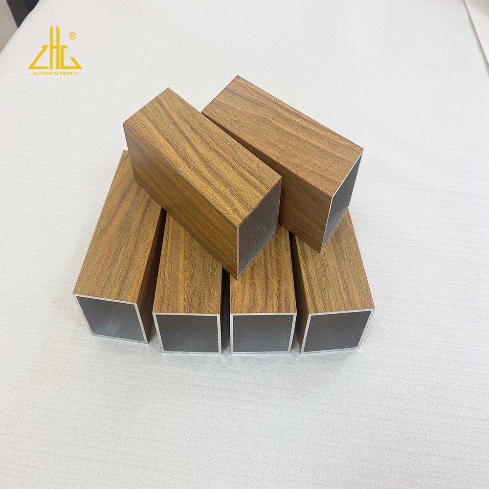 Aksu Powder Coating Aluminum Profile,Outdoor Weather Resistance Wood Grain Aluminum Extrusion Pipe,Aluminum Industrial Extrusion