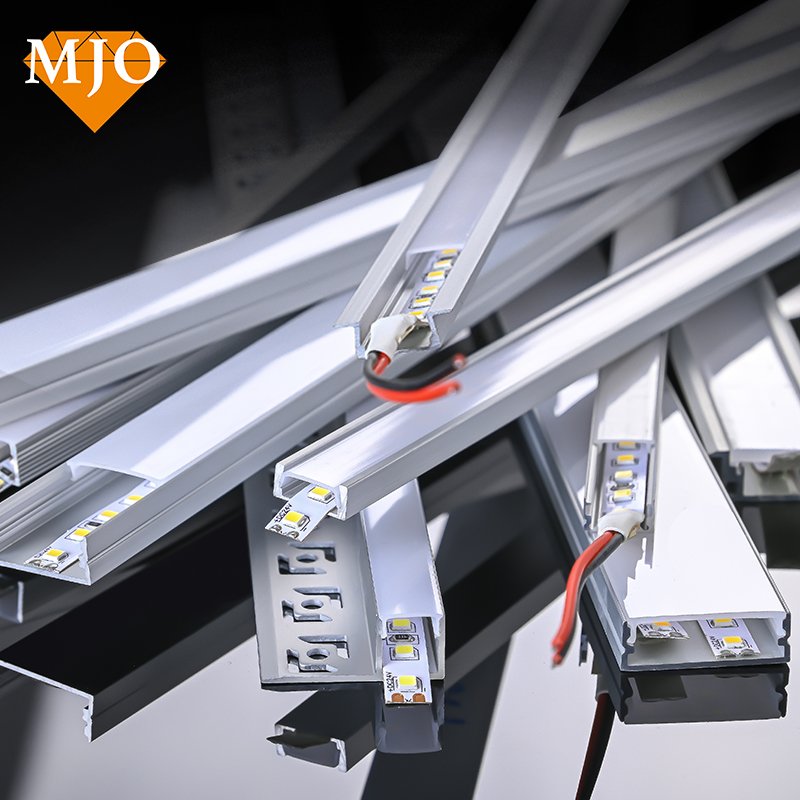 Foshan Factory MJO Led Aluminium Profile Led Channel Profile Easy Installation OEM Aluminium Profile For Led Lighting Strips