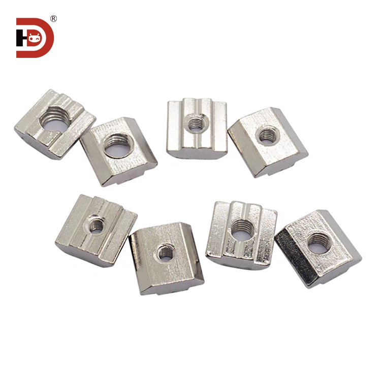 Aluminum Profiles T-Shaped Nut Slider for Square 20 30 40 45 Type M3-M4-M5-M6-M8 Nut Types Carbon steel/stainless steel material