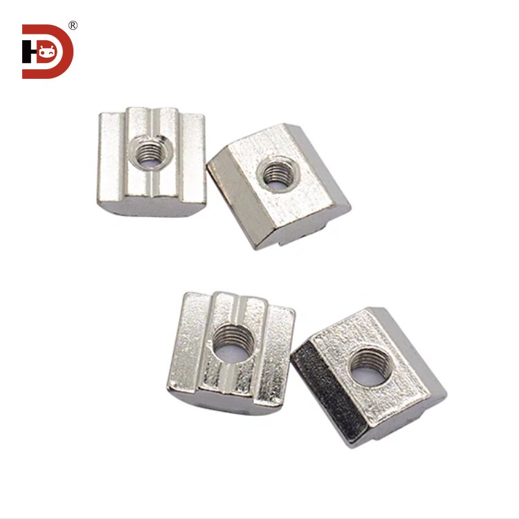 Aluminum Profiles T-Shaped Nut Slider for Square 20 30 40 45 Type M3-M4-M5-M6-M8 Nut Types Carbon steel/stainless steel material