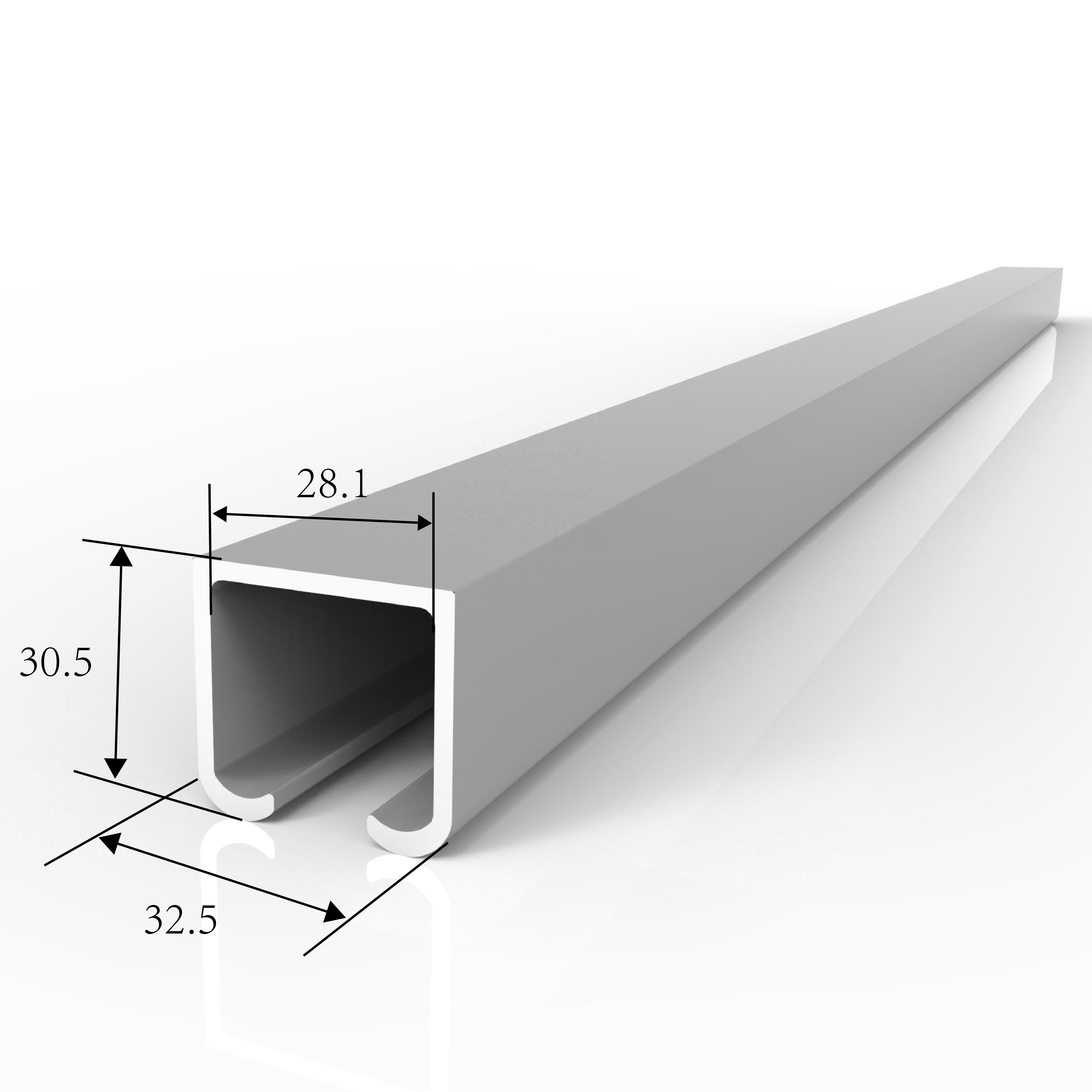 Top sell product anodized aluminum profiles/aluminium sliding door roller track in Guangdong, China