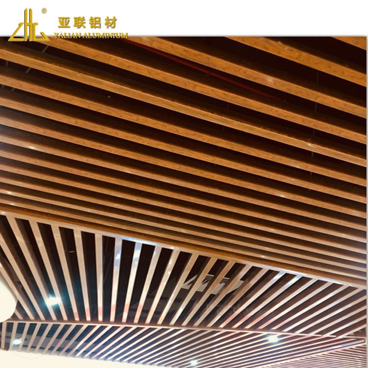 Zhonglina 15-20 Years Guarantee PVDF Coating cladding aluminum Profile for outside Ceiling Decoration