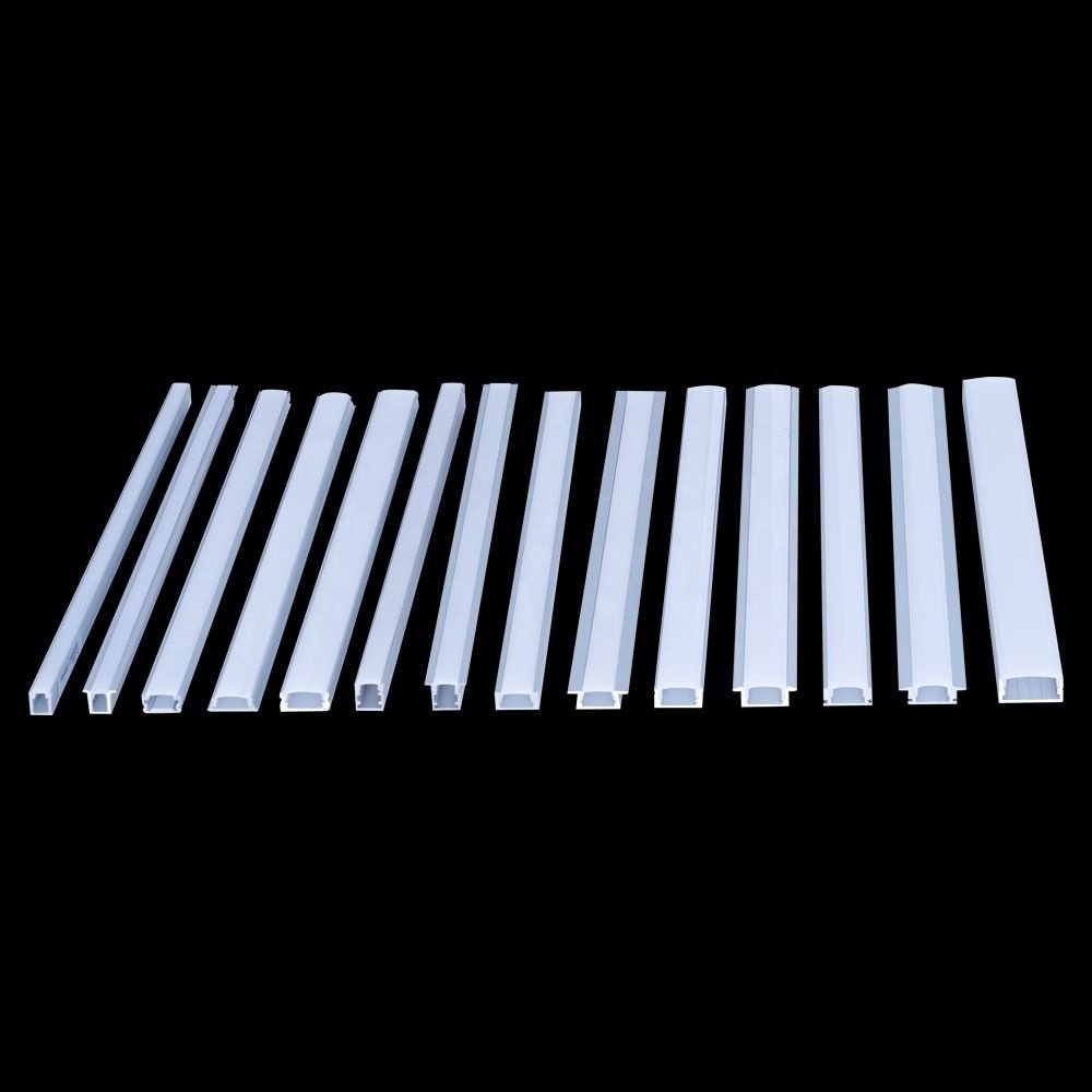 hot sale 1708 surface mounted LED light aluminum housing profiles LED channel with cover diffuser