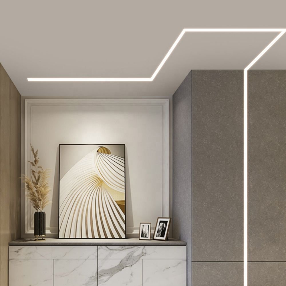 hot sale 1708 surface mounted LED light aluminum housing profiles LED channel with cover diffuser