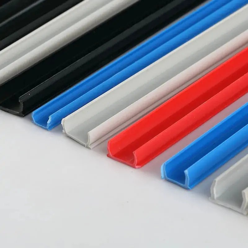 Factory Flat Standard PVC T-slot covers strip width 6mm Panel Holder Seal Strips for 20 series 2020/2040 Aluminum profile