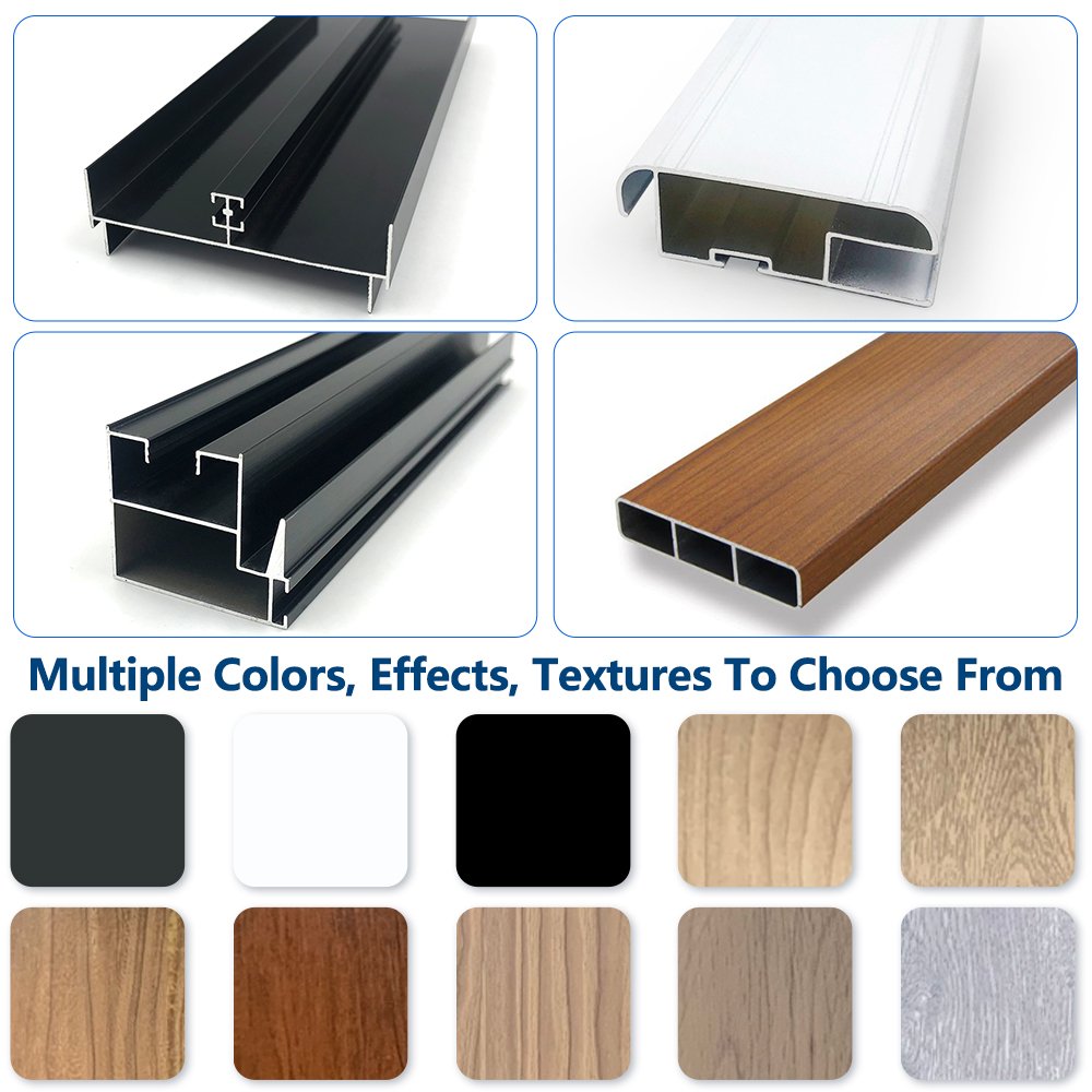 Powder Coating Black Aluminium Profile Window for Philippines Market
