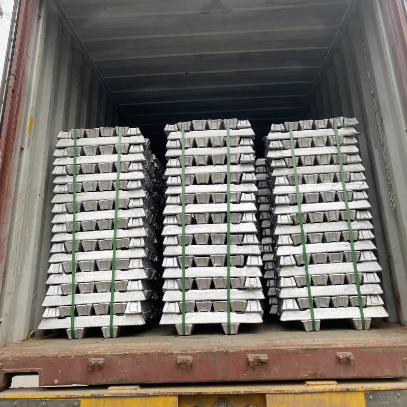 Aluminium Ingot 99.99 Purity High Grade Aluminium Ingots A8 25kg Bulk Packing Ec Grade Aluminium Ingots