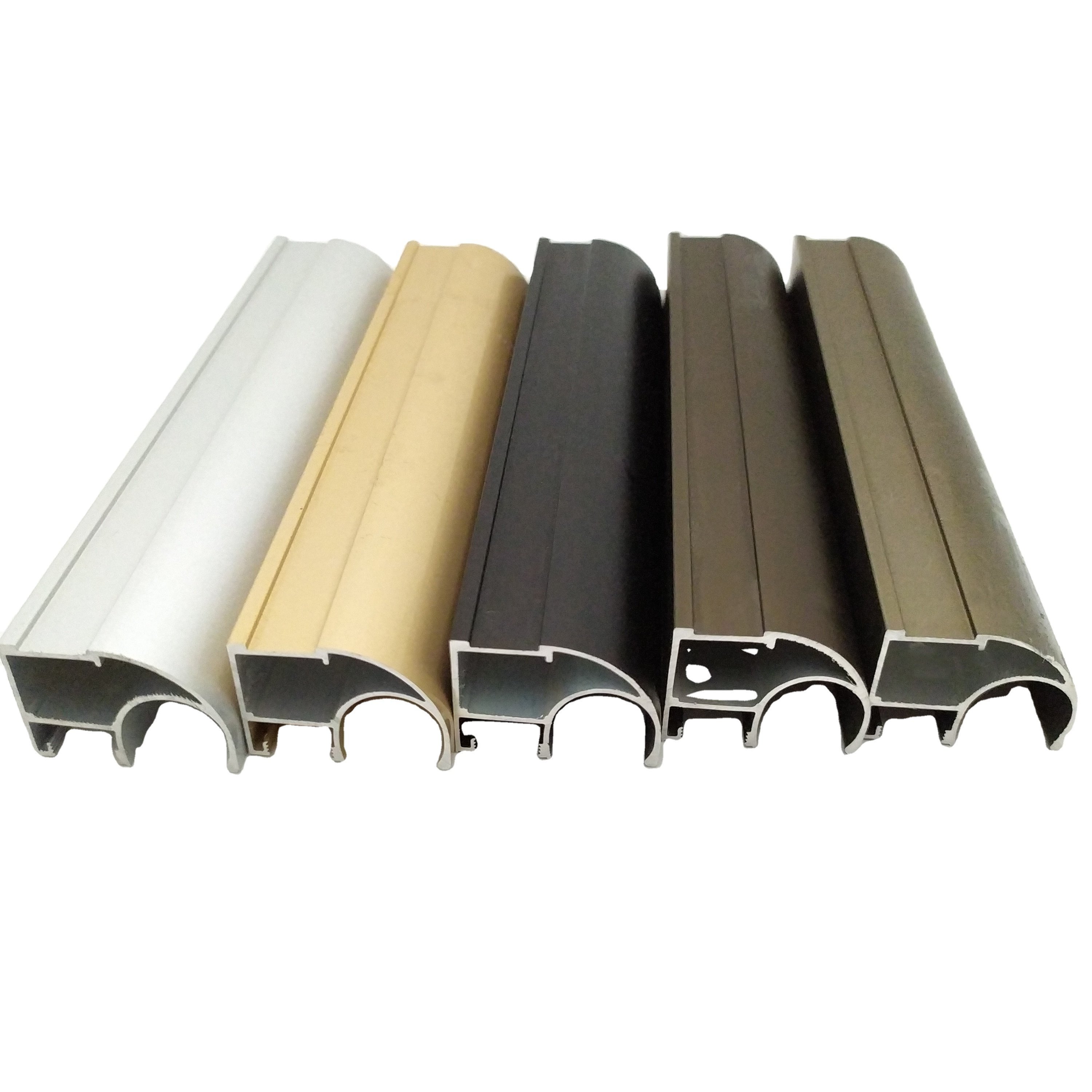 Guide Rail Greenhouse Pergola H 6061 Custom 6063 Extrusion Alloy Louver Kitchen cabinet Partition Wardrobe Aluminium Profile