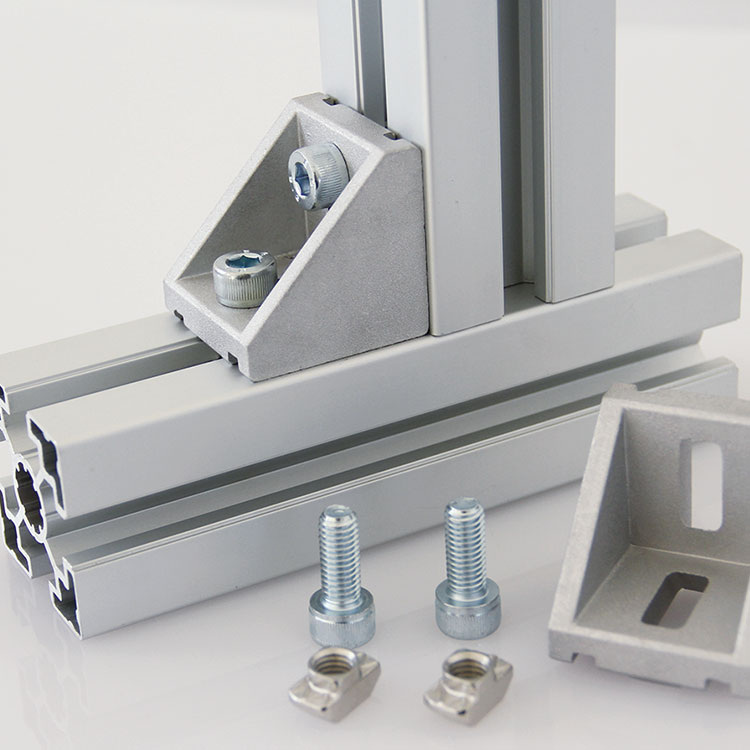 2 Hole Inside Aluminium Corner Brackets for Aluminium Extrusion Profile