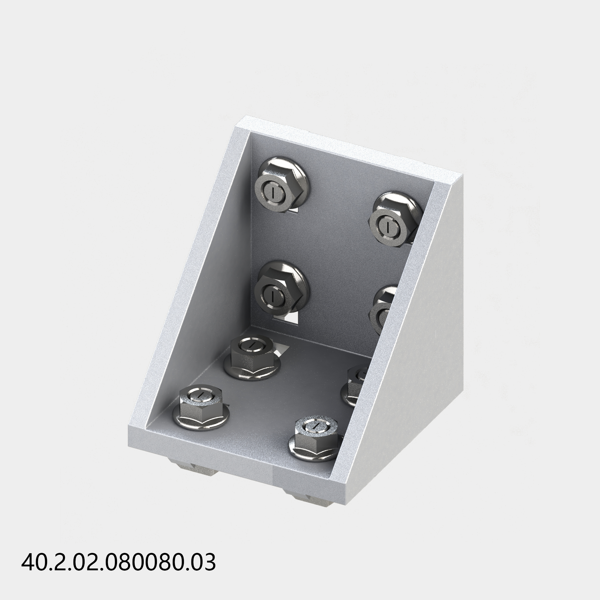 2 Hole Inside Aluminium Corner Brackets for Aluminium Extrusion Profile