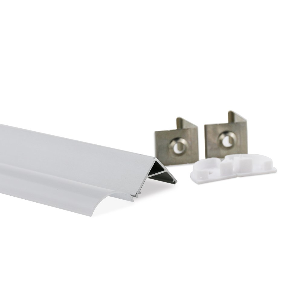 LED aluminum corner profiles frame prices and v slot shape triangle profile aluminum extruded channel LED manufacturer