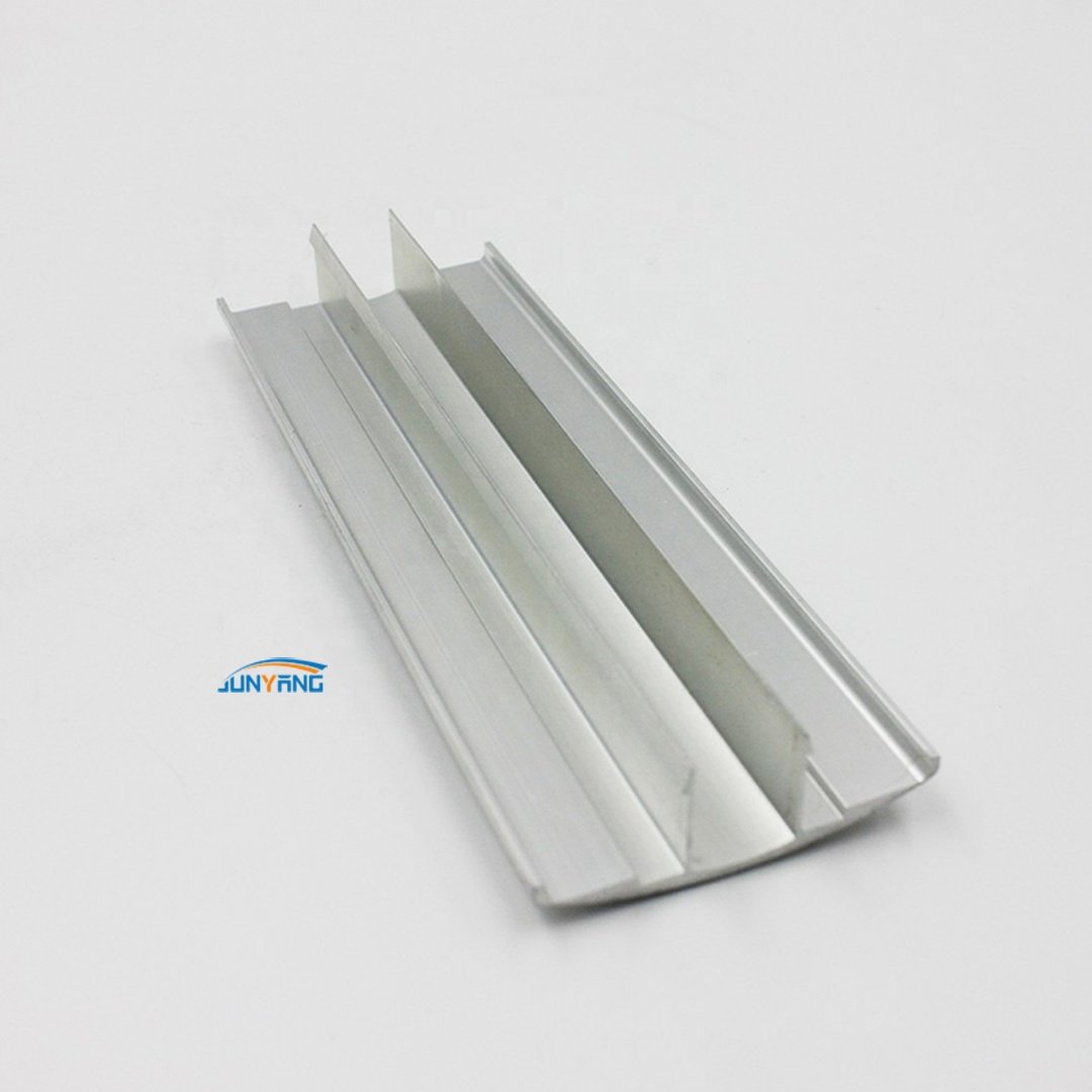 6061 T6 Custom Aluminum Alloy U-groove Anodized Aluminium Track Profile Track Chute Extruded Aluminum Profiles