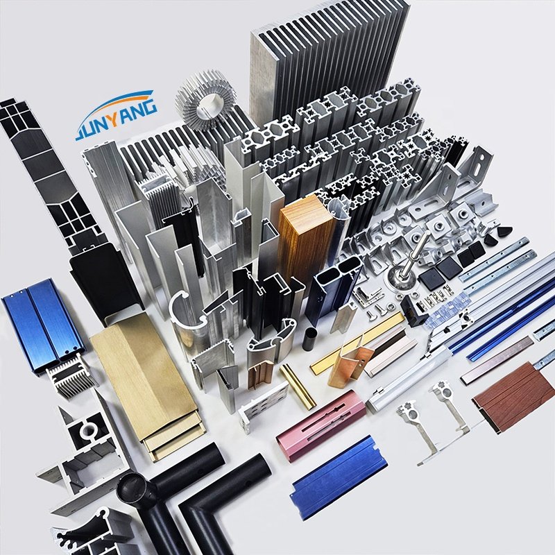 6061 T6 Custom Aluminum Alloy U-groove Anodized Aluminium Track Profile Track Chute Extruded Aluminum Profiles