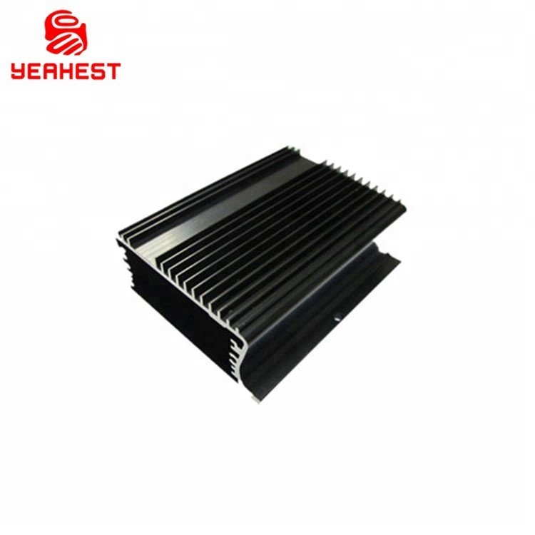 Custom High Quality 6063 Anodized Enclosure cnc aluminum profile Square Tube Heat Sink