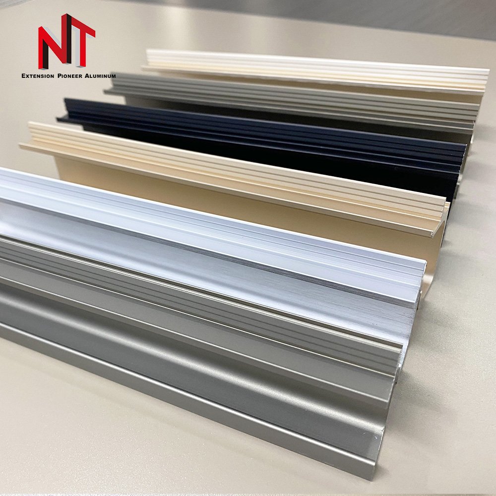 NUOTUO China Export Wardrobe Anodizing and Brushed Aluminium Profile Multicoloured Frame Customize for Sliding Door Handle