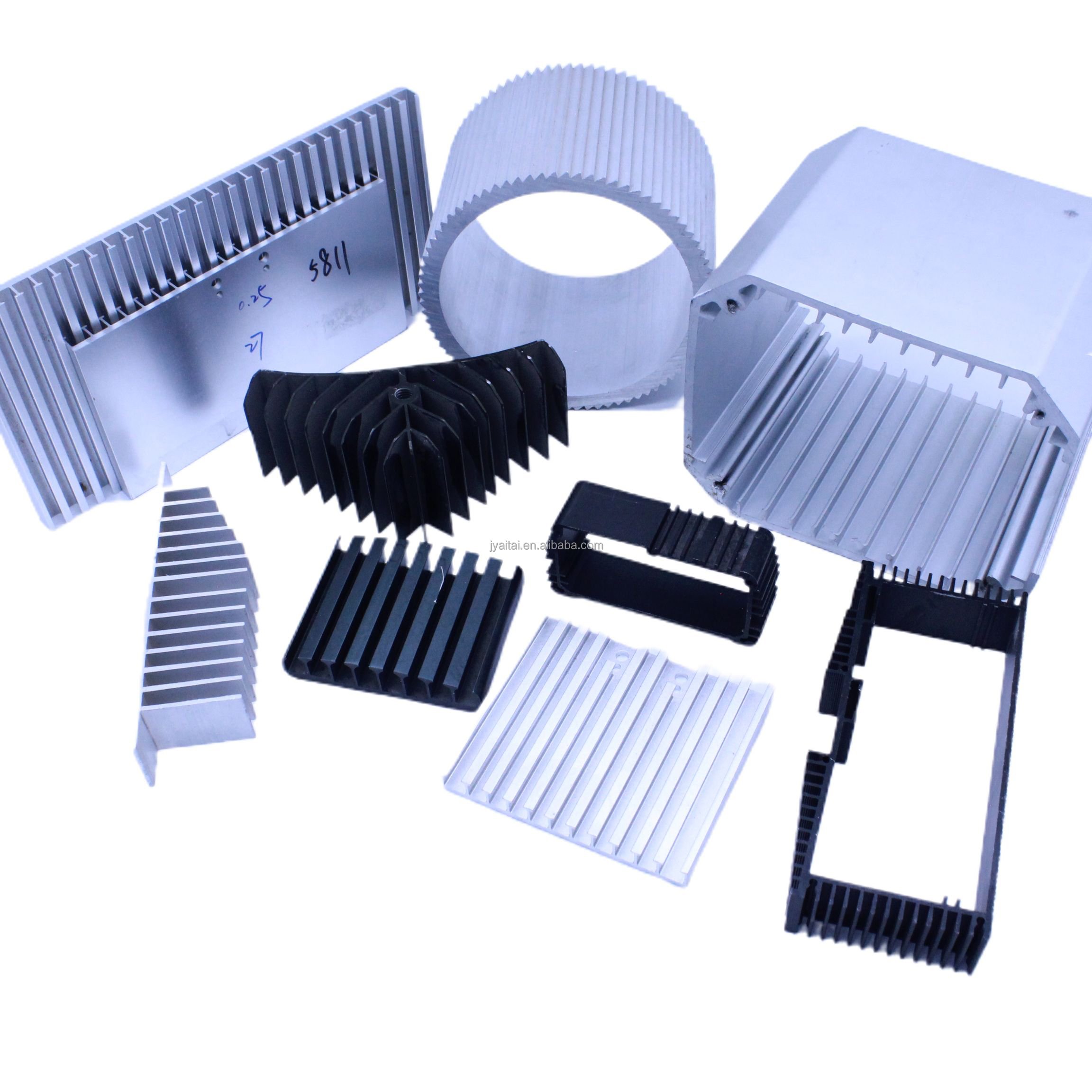 machine for aluminium heat sink profiles oxidation anodized radiator industrial aluminium extrusion profile manufacture supplier