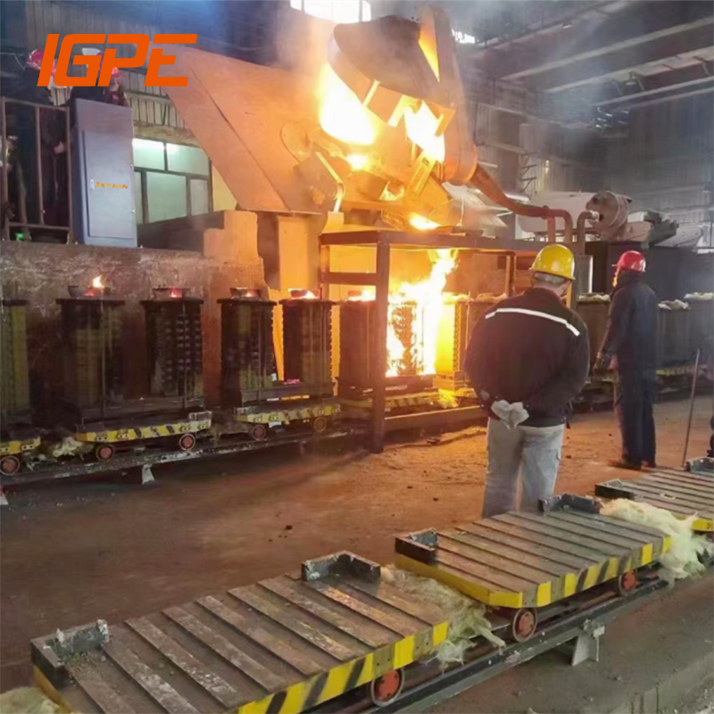 Customized supply of copper ingot, aluminum ingot making machine induction melting furnace automatic casting mold