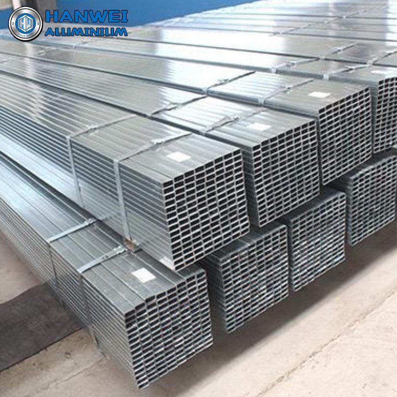 Aluminium Alloy Hollow Pipe Extruded Profile Square Aluminum Tube