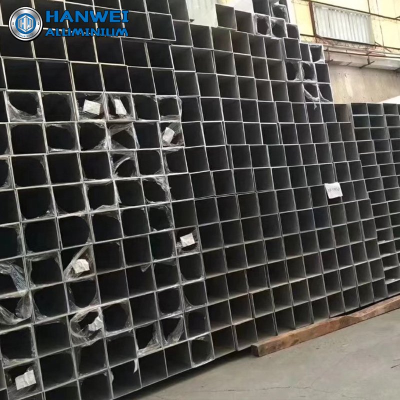 Aluminium Alloy Hollow Pipe Extruded Profile Square Aluminum Tube