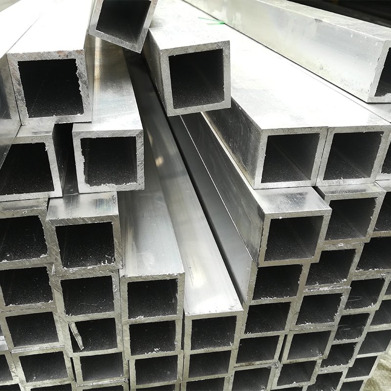 Aluminium Alloy Hollow Pipe Extruded Profile Square Aluminum Tube