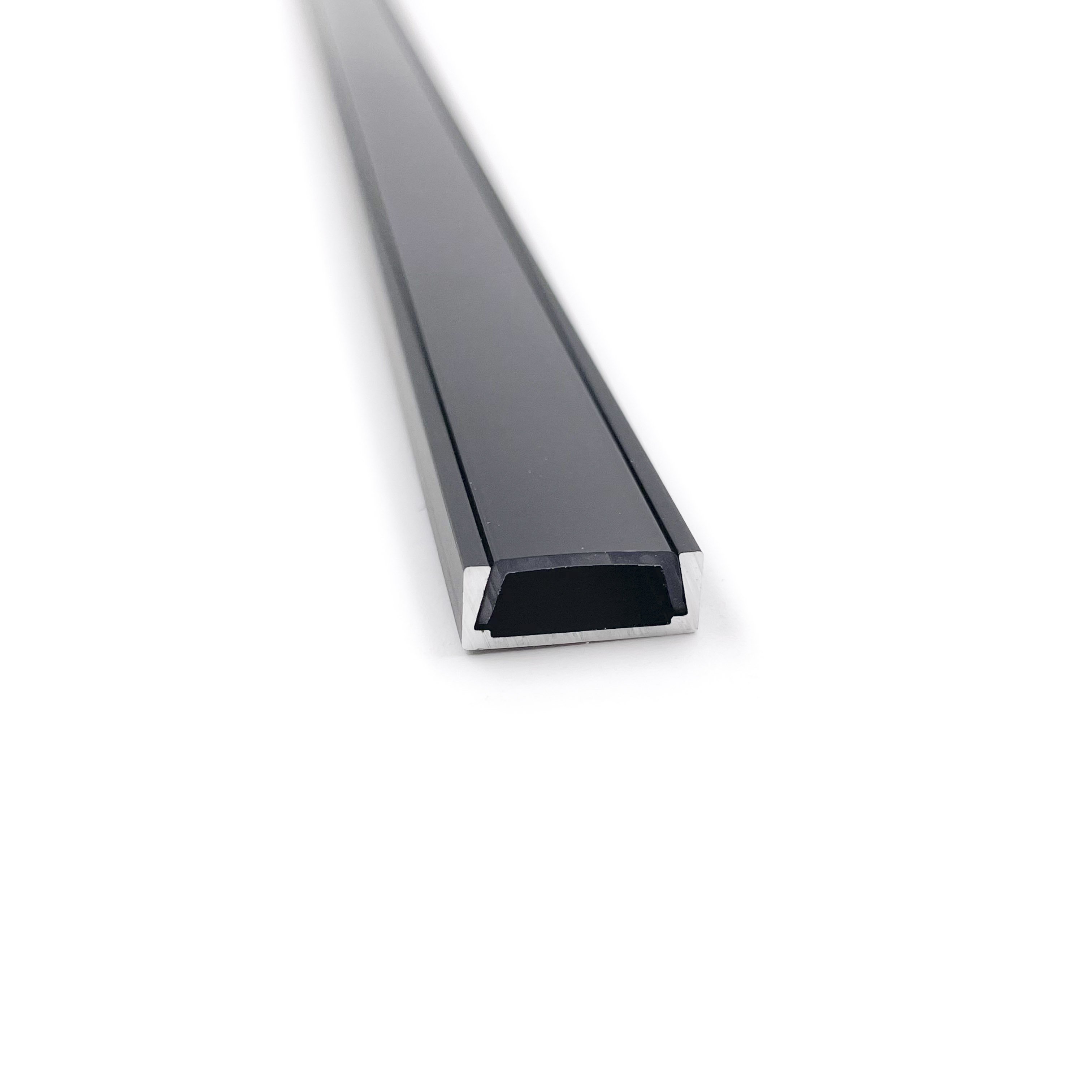 Transparent Pc Cover Type 15x6mm surface mounted Led Aluminum Profile With Flat Lens