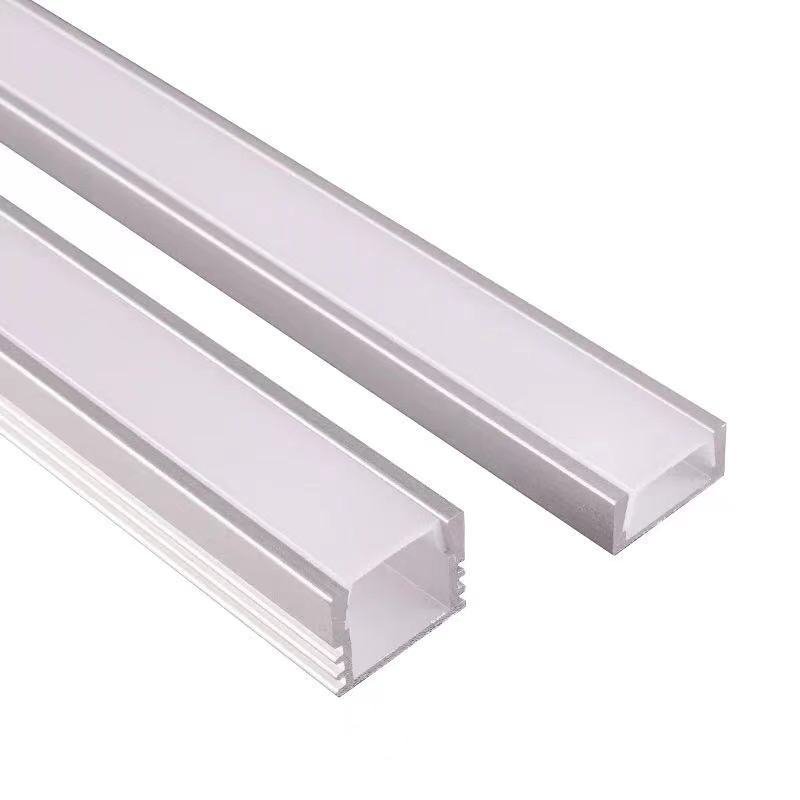 LED Aluminum Profile Diffuser PC Cover Endcaps Clip Strip Light Extrusion Housing Anodized Surface CNC Processed T5 Temper Angle