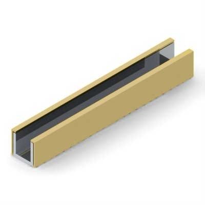 14*19 shinny chrome brushed nickle u shape channels European size industrial aluminium u profiles extrusion Aluminum Profiles