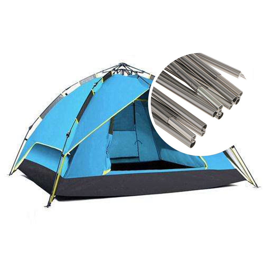 extruded aluminum pipe aluminum tent pole with connection wire with high strength telescopic Flexible pole for tent