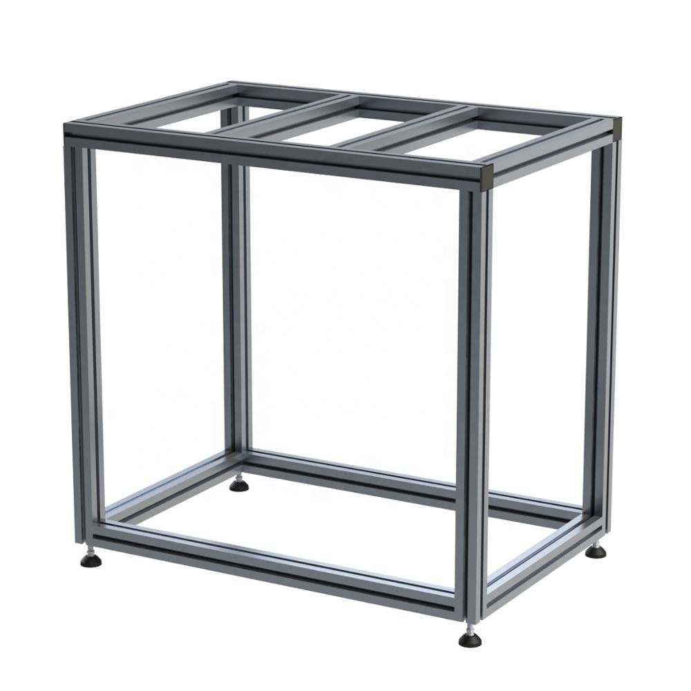 Easy Assembly aluminum profile frame DIY shelf rack display shelf framework