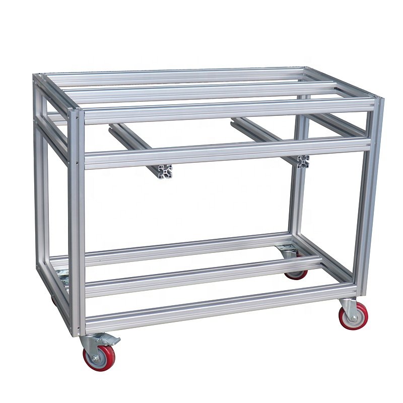 Easy Assembly aluminum profile frame DIY shelf rack display shelf framework