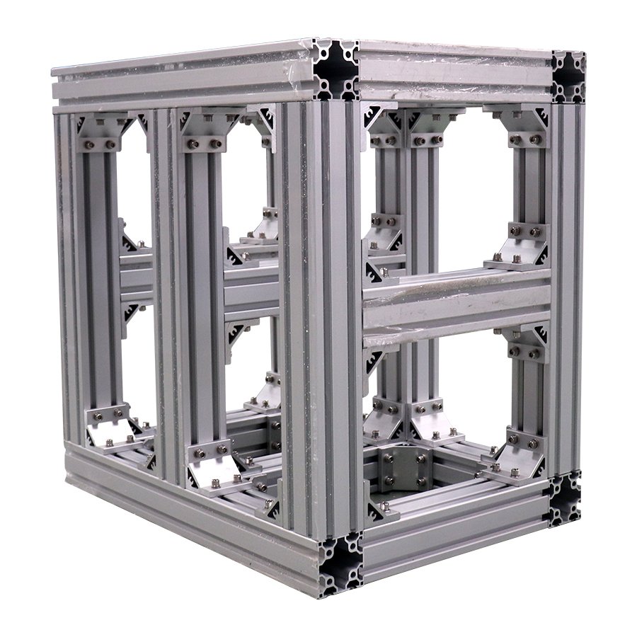 Easy Assembly aluminum profile frame DIY shelf rack display shelf framework