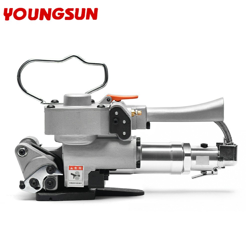 YOUNGSUN A19 Poly Belt Pneumatic Baling Press And Cotton Clothes Bales Heavy Duty Tools Flexible Fiber Strapping Machine