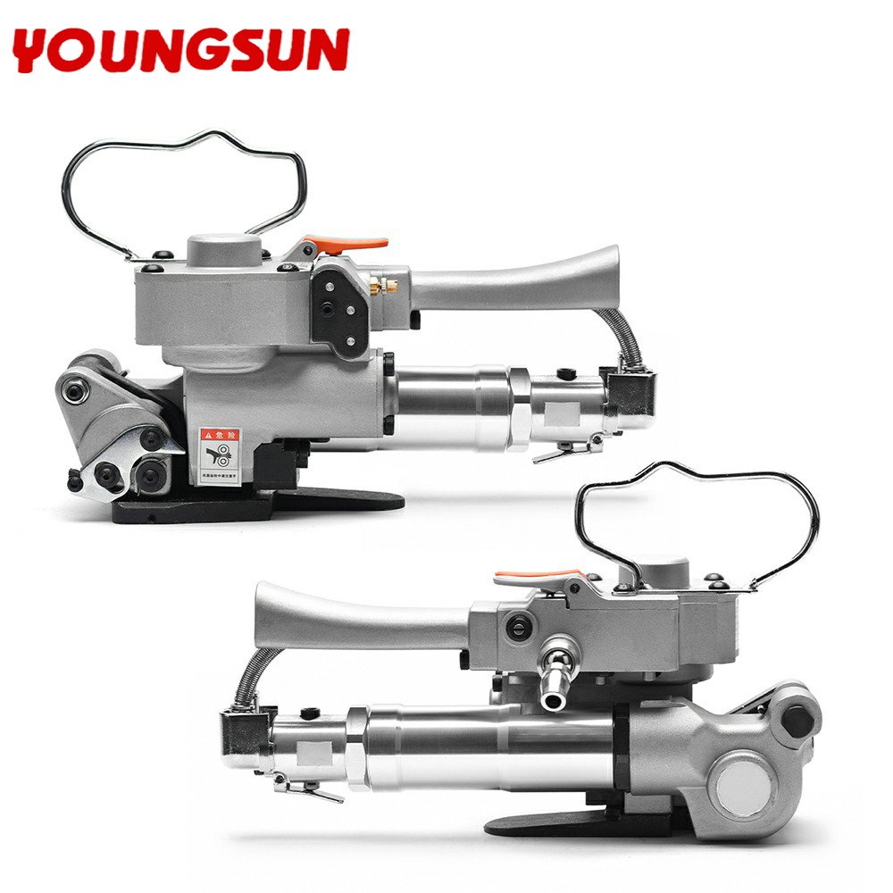 YOUNGSUN A19 Poly Belt Pneumatic Baling Press And Cotton Clothes Bales Heavy Duty Tools Flexible Fiber Strapping Machine