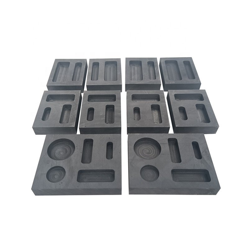 Graphite molds for precious metal molding gold and silver ingots graphite molds