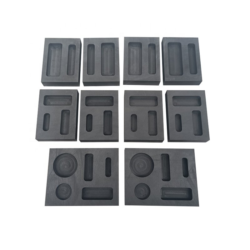 Graphite molds for precious metal molding gold and silver ingots graphite molds