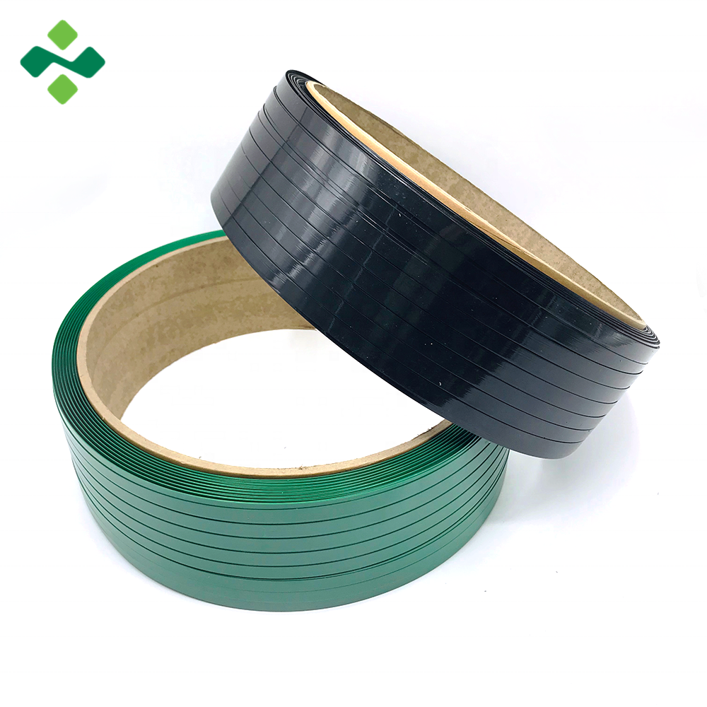 ZILI High Breaking Force 20KG Plastic Embossed Green PET Strapping Roll For Secondhand Clothes Bale