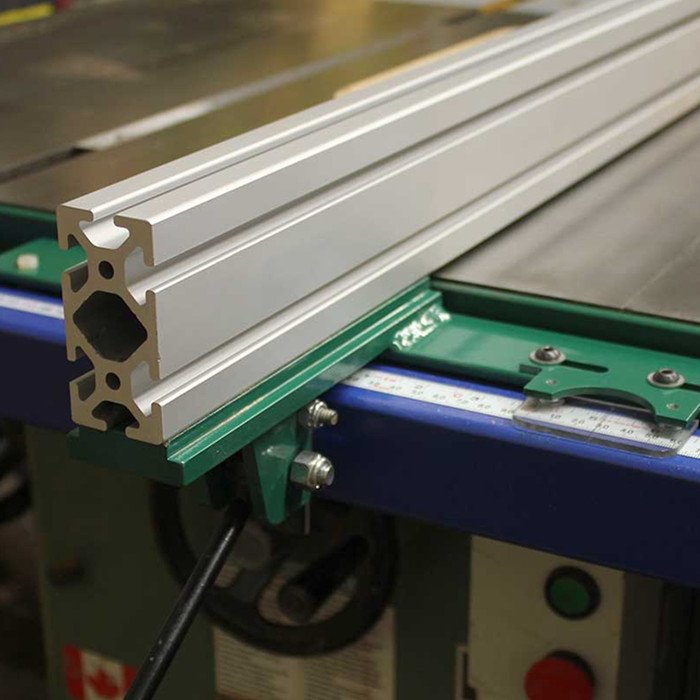 DIY clear style best homemade carpentry t track t-track woodworking saw table aluminum guide rail