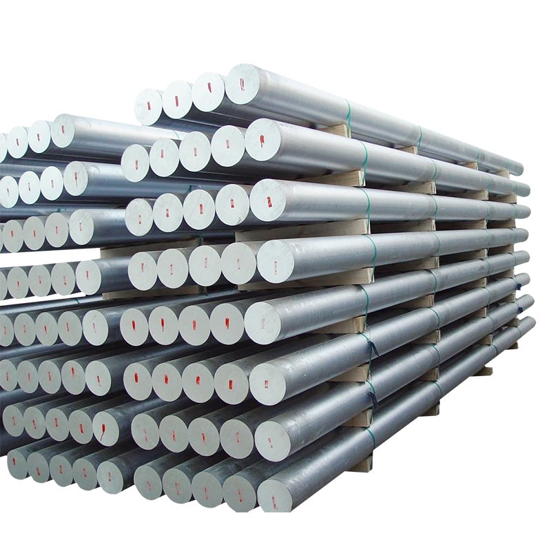 Custom Solid round Billet Aluminum Rod 6063 6082 6061 6000 Series Diameter Aluminum Alloy Extruded with Square Pattern Welding