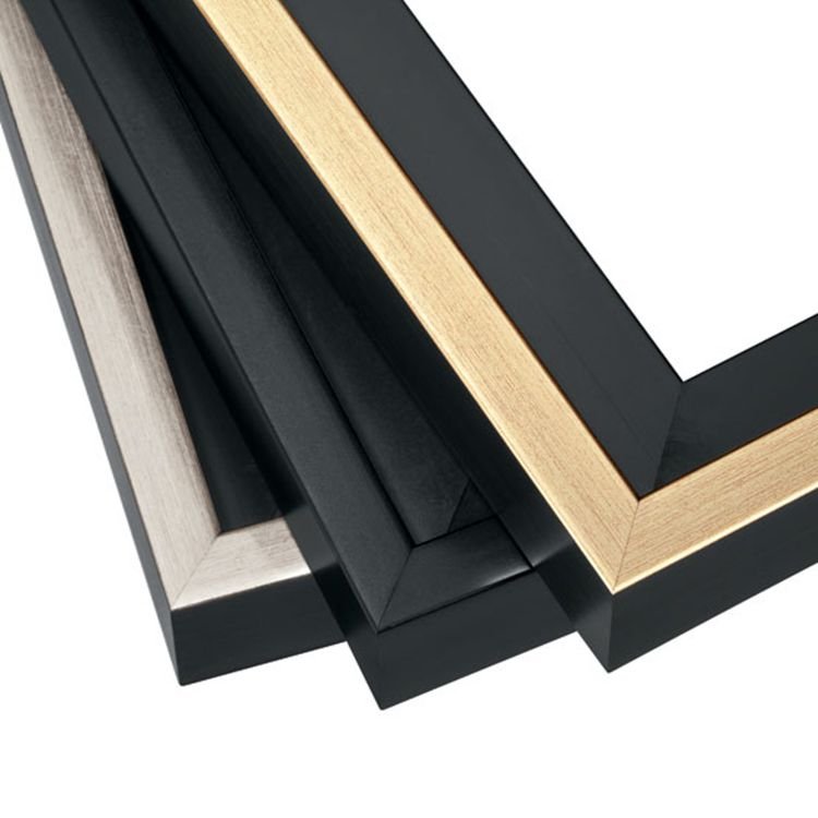 6063-T5 aluminium profile for mirror frame , polishing and brushed picture frame aluminium profile in China