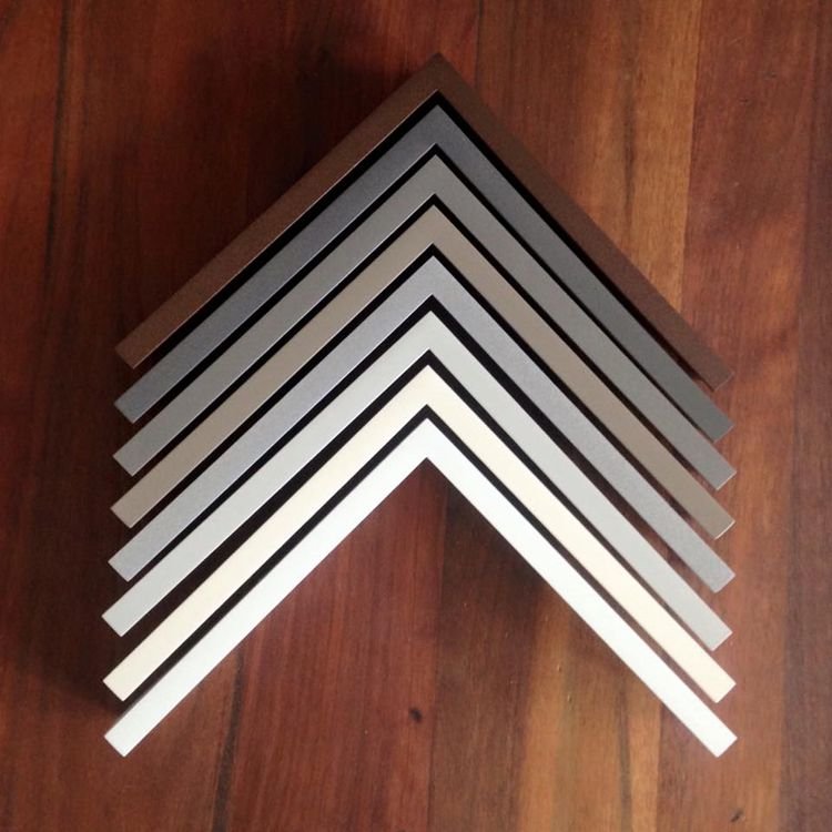 6063-T5 aluminium profile for mirror frame , polishing and brushed picture frame aluminium profile in China