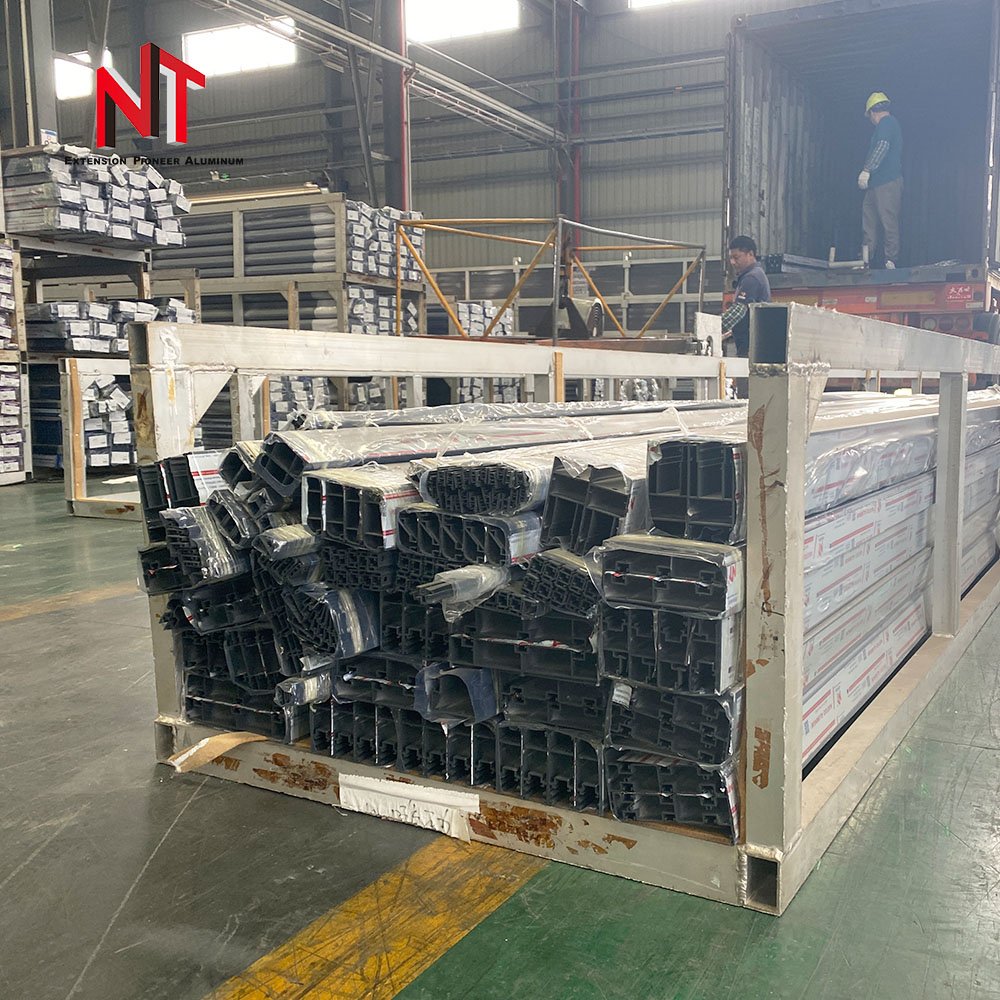 Factory Wholesale China Alloy Extrusion Custom black anodized aluminum frame aluminium extruded profile for door
