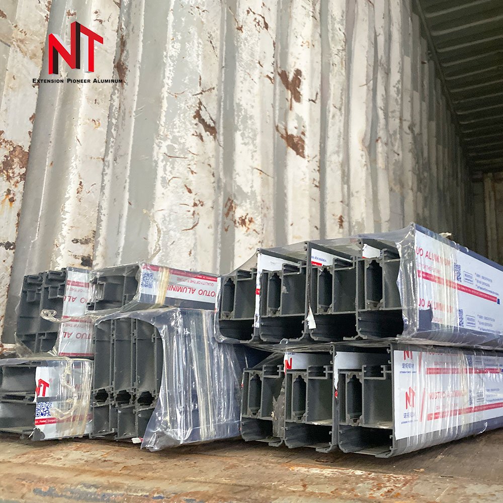 Factory Wholesale China Alloy Extrusion Custom black anodized aluminum frame aluminium extruded profile for door