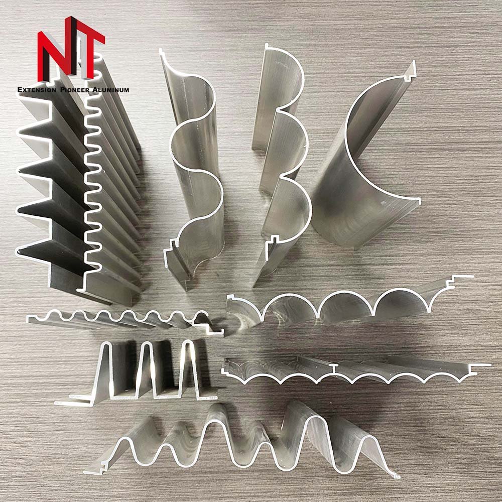 Nuotuo Export Manufacturer Factory Price Building Material Great Wall aluminum profile Wavy Aluminium profile