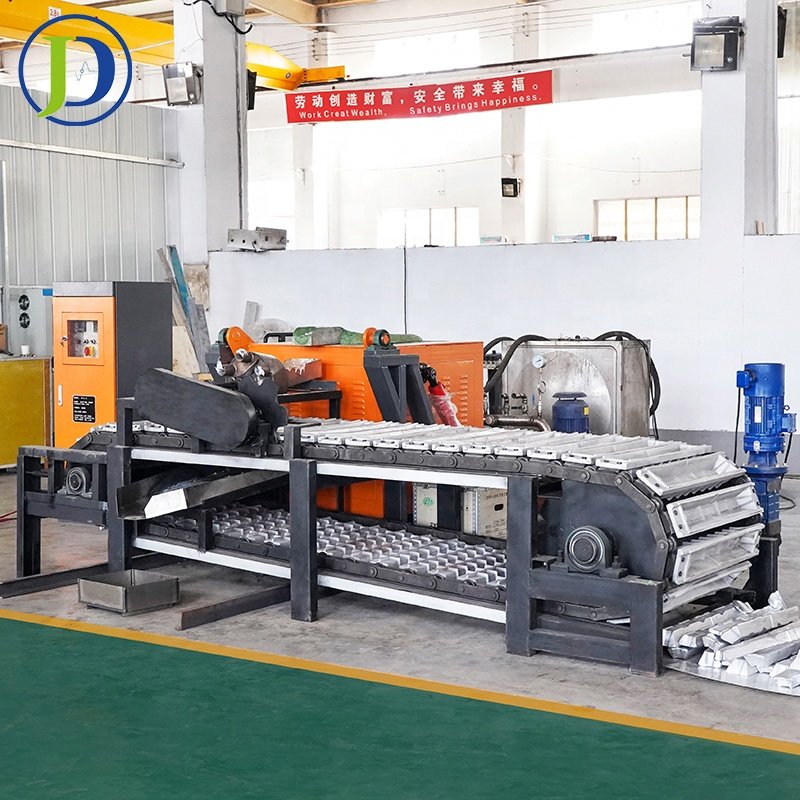 500kg per hour aluminum ingot automatic production line Waste aluminum recycling and ingot making equipment