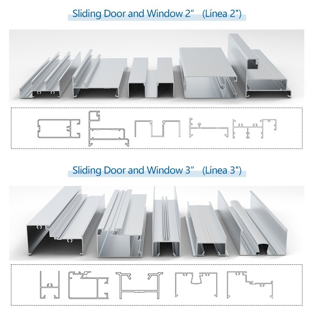 China Supplier Custom 6000 Series Aluminium Extrusion Profiles for Doors and Windows